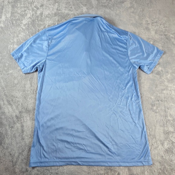 Collars & Co Mens Medium Sky Light Blue Dress Collar Polo Short Sleeve NWOT - Picture 5 of 7